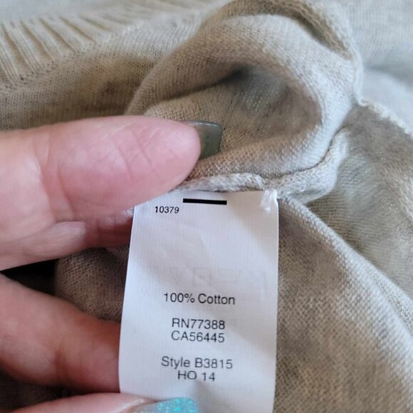 J Crew Grey crew neck thin sweater GUC - Picture 4 of 5